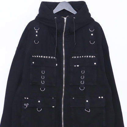 FR(13)NDS Ring Denim Mods Coat Black Free Size