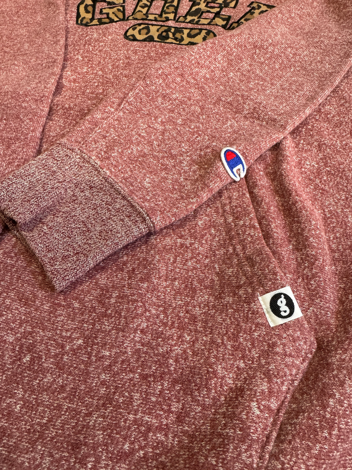 GOODENOUGH x MACKDADDY x CHAMPION Red Hoodie Size L