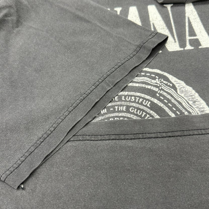 NIRVANA 90s "VESTIBULE" Faded Vintage Giant Tag T-Shirt Size XL
