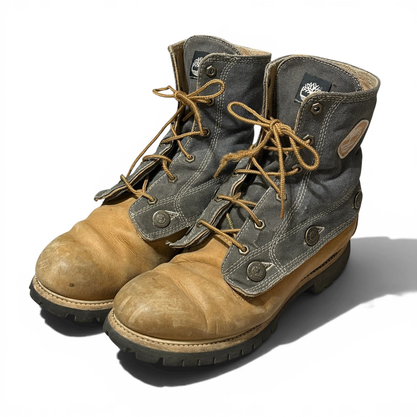 Timberland 3way Detachable Gray Cotton Boots Size 9