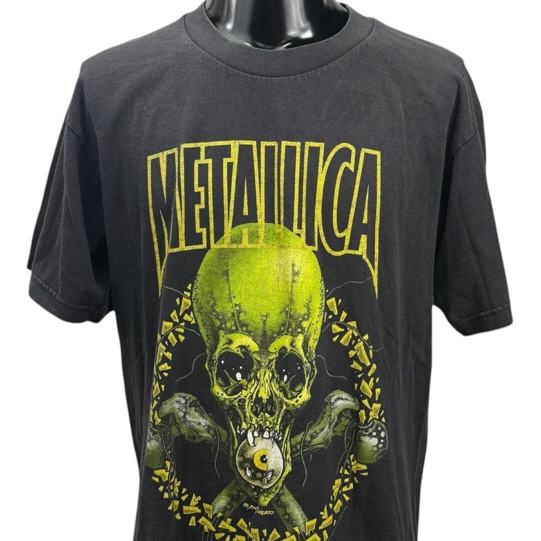 METALLICA 00s "No Leaf Clover" Pushead T-Shirt Size LXL