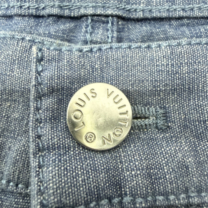 LOUIS VUITTON LV Logo Embroidered Denim Jeans Size 32