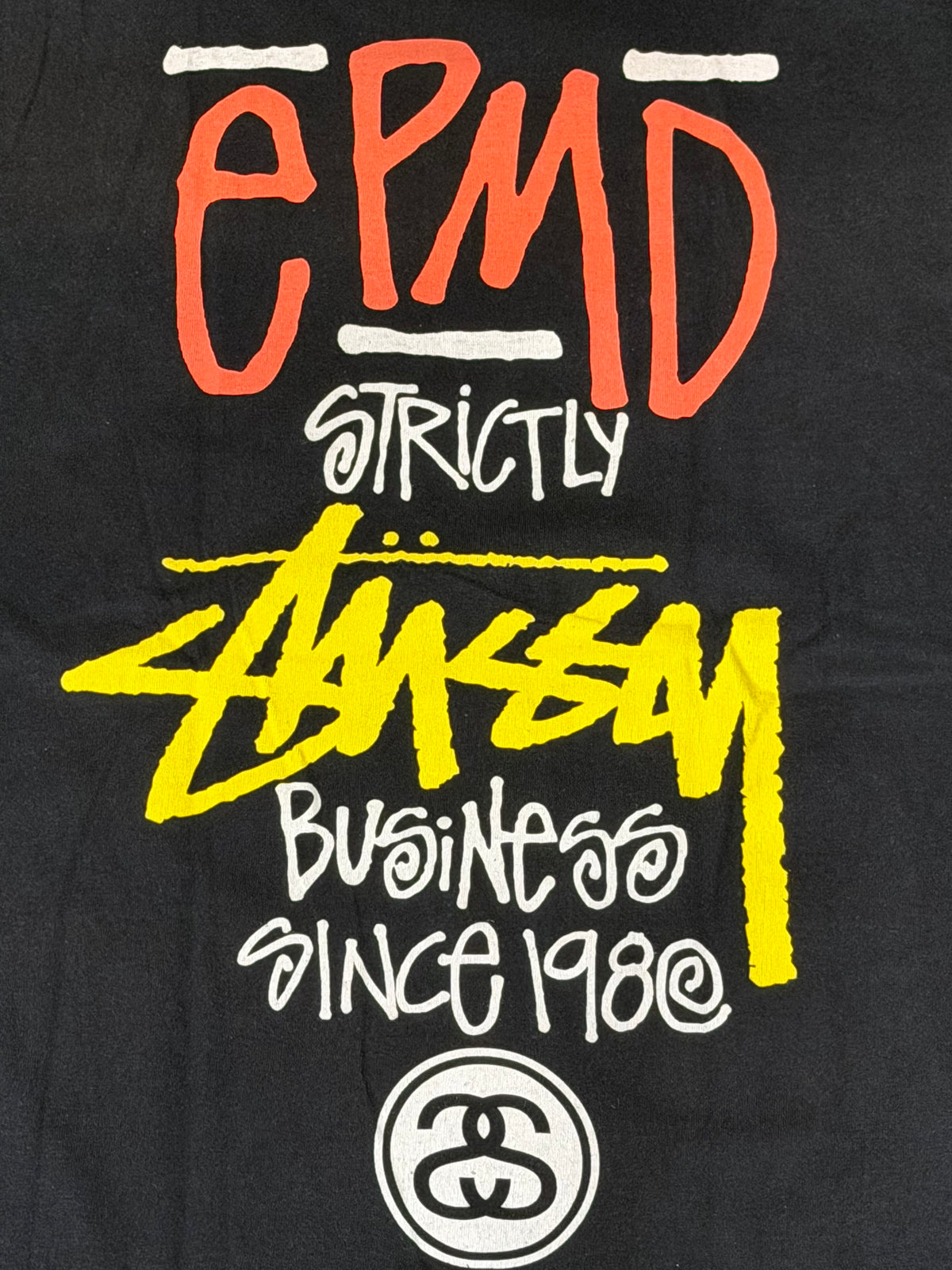 STUSSY EPMD Strictly Business T-Shirt Black Size M