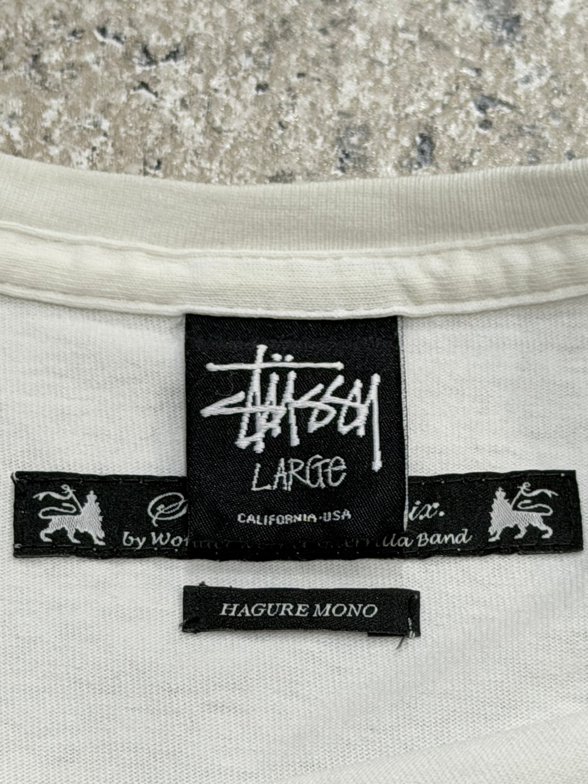 STUSSY x Sasquatchfabrix Hagure Mono T-Shirt White Size L