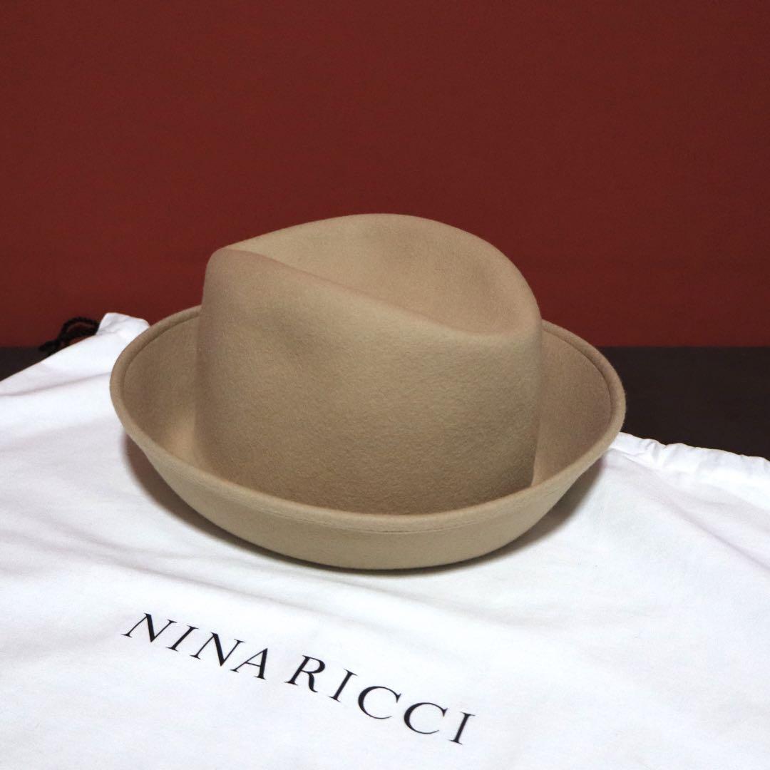 Nina Ricci Beige Wool Hat Size FREE