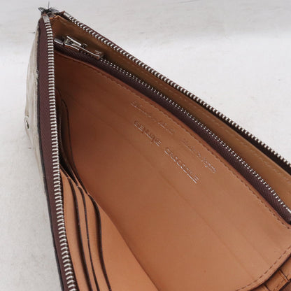 ACOBALT Crocodile L-Zip Wallet Custom Tarp Size ONE SIZE