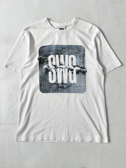 Swagger White Message T-Shirt Size M