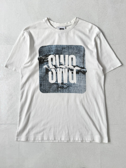Swagger White Message T-Shirt Size M