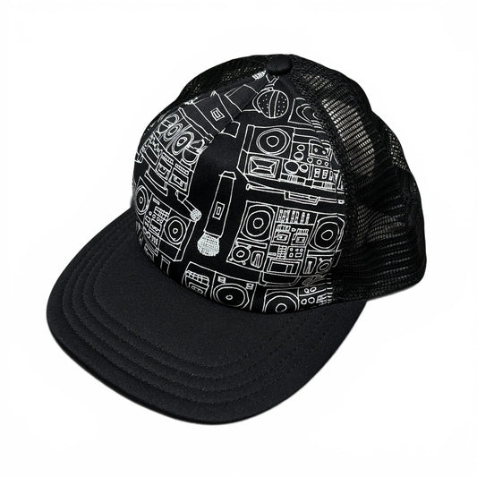 Vintage Stussy Trucker Cap Black Size ONE SIZE