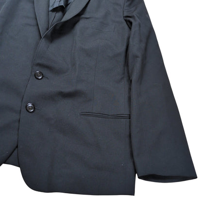 Comme des Garcons 92SS Black Wool Gabardine 2B Jacket Size M