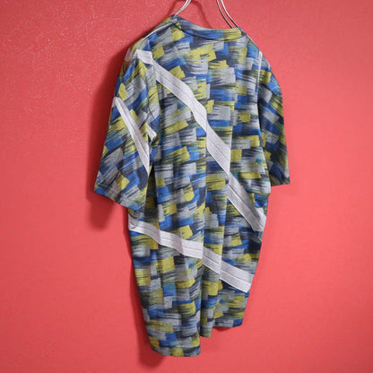 Issey Miyake Slanted Pleats All-Over Pattern T-Shirt Size 4