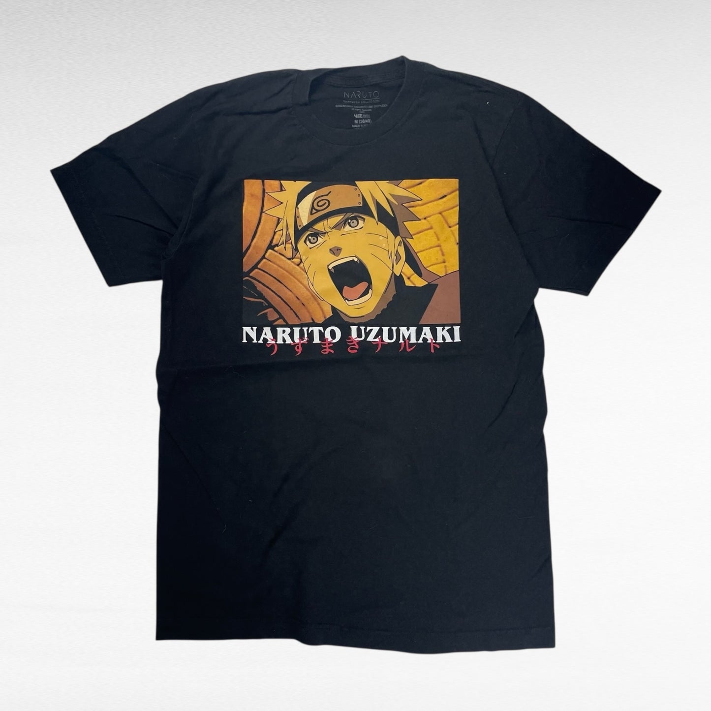 Naruto T-Shirt Black Size M