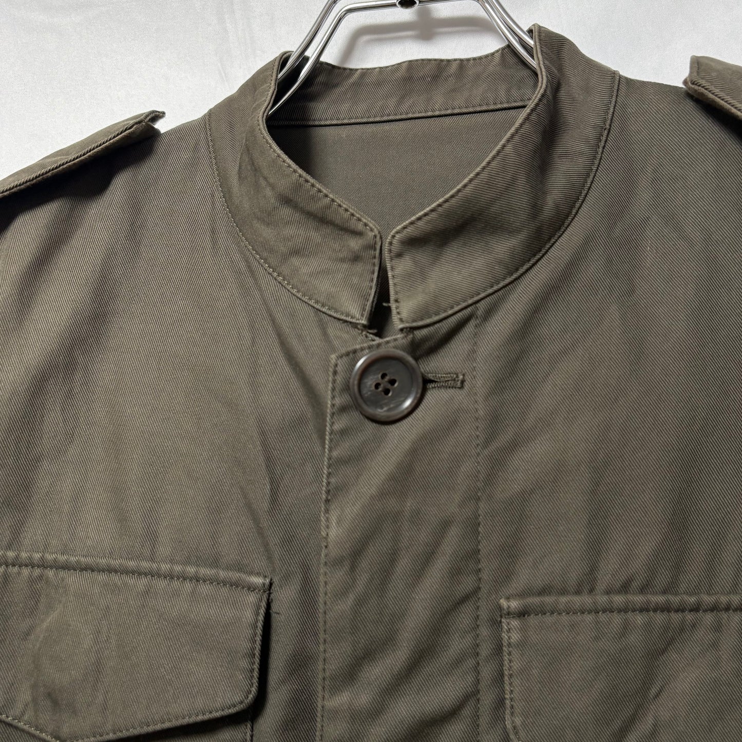 LAD MUSICIAN 06AW Fly Front Stand Military Jacket Size 44
