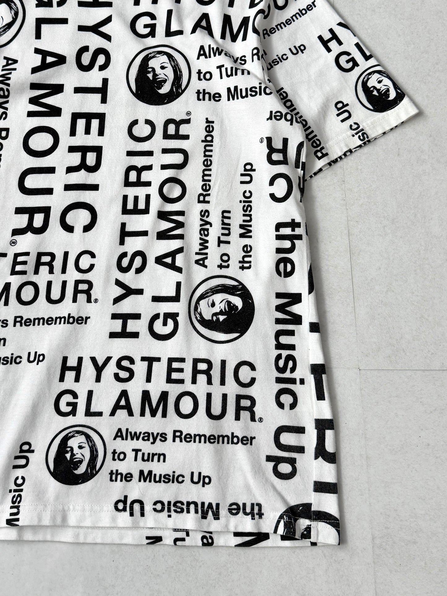 Hysteric Glamour White Graphic T-Shirt Size S