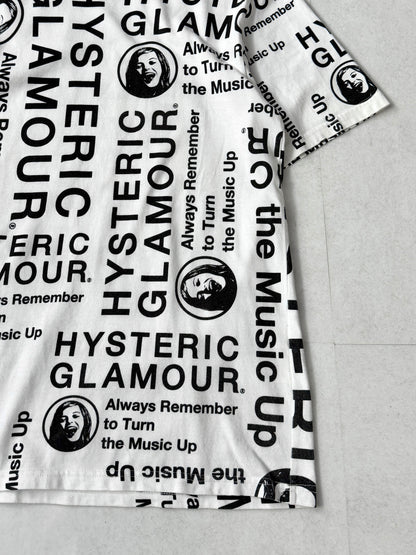 Hysteric Glamour White Graphic T-Shirt Size S