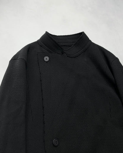 Japanese Brand Layered Wrap Knit Jacket (F/W2018) Size 2