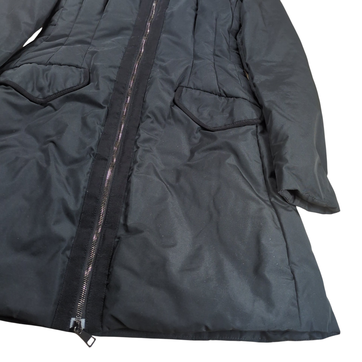 Moncler SAISSAC GIUBBOTTO Black Hooded Down Coat Size 00