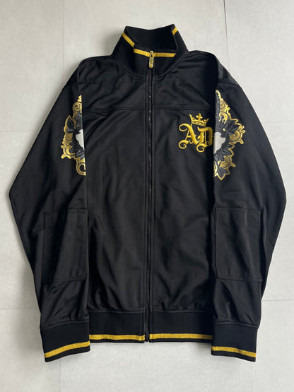 Artful Dodger black Skull Track Jacket Size XL