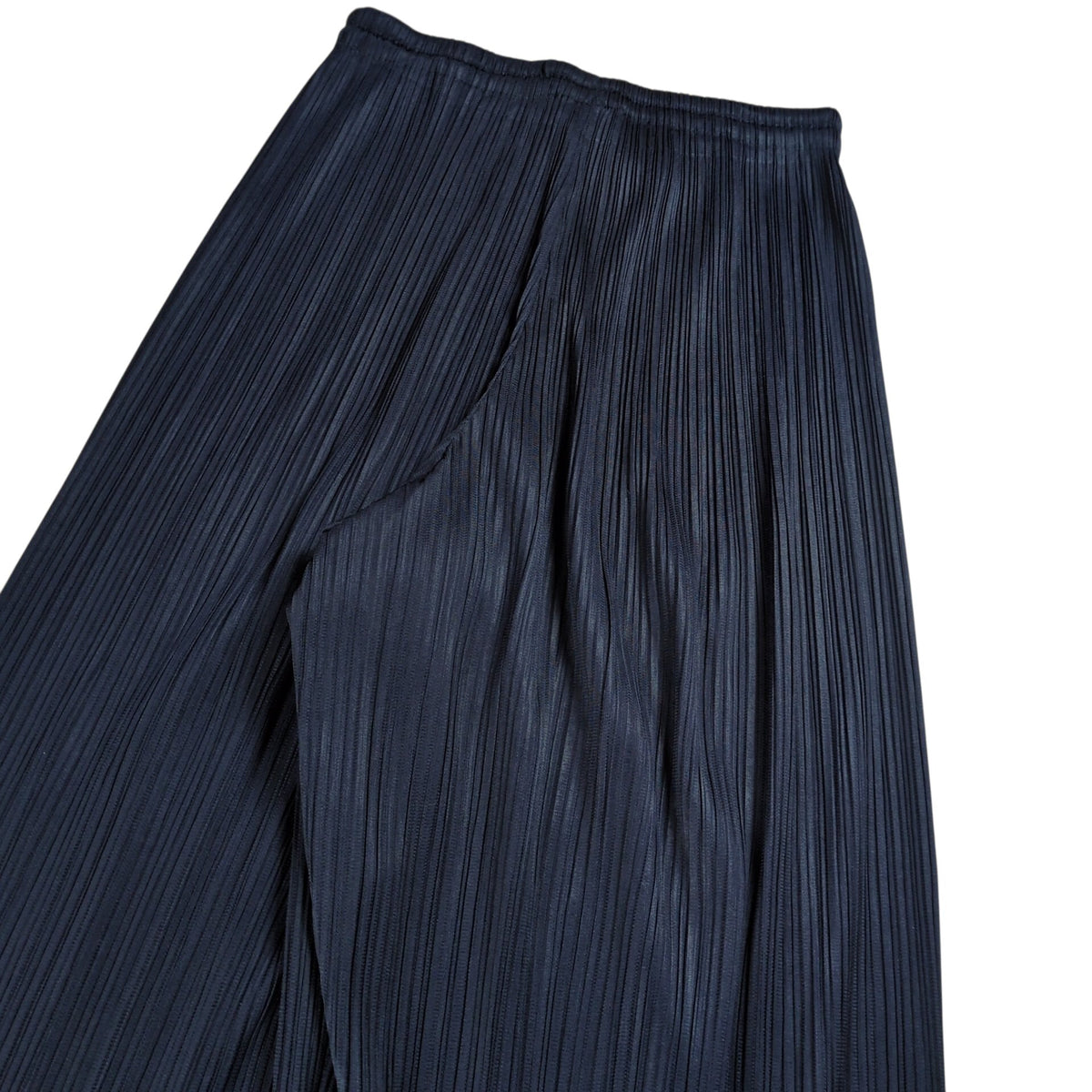 PLEATS PLEASE ISSEY MIYAKE Navy Pleats Straight Pants Size 1