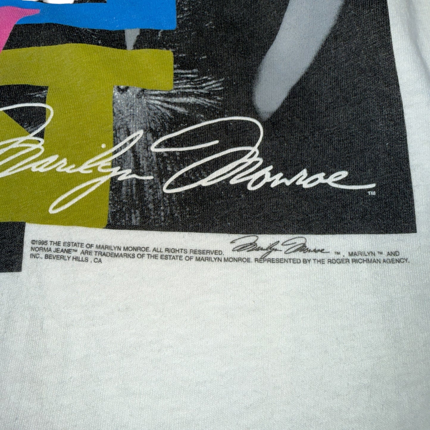 MARILYN MONROE 90s Vintage Double Sided Print Size XL
