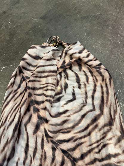 Room SERVICE Light Gold Tiger Polyester Pants Size S