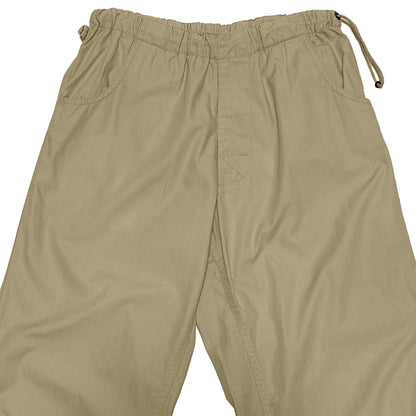 GOODENOUGH 2000s Cotton Drawstring Trousers Beige Size M
