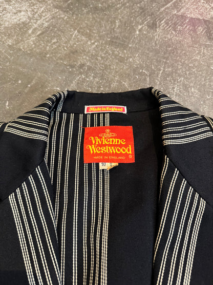 Vivienne Westwood Black Wool Long Sleeve Shirt Size 10