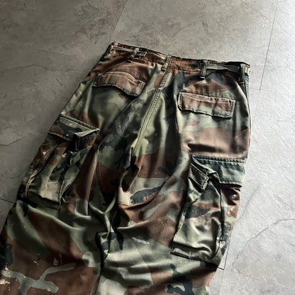 Vintage 90s-00s Paint Military Cargo Pants