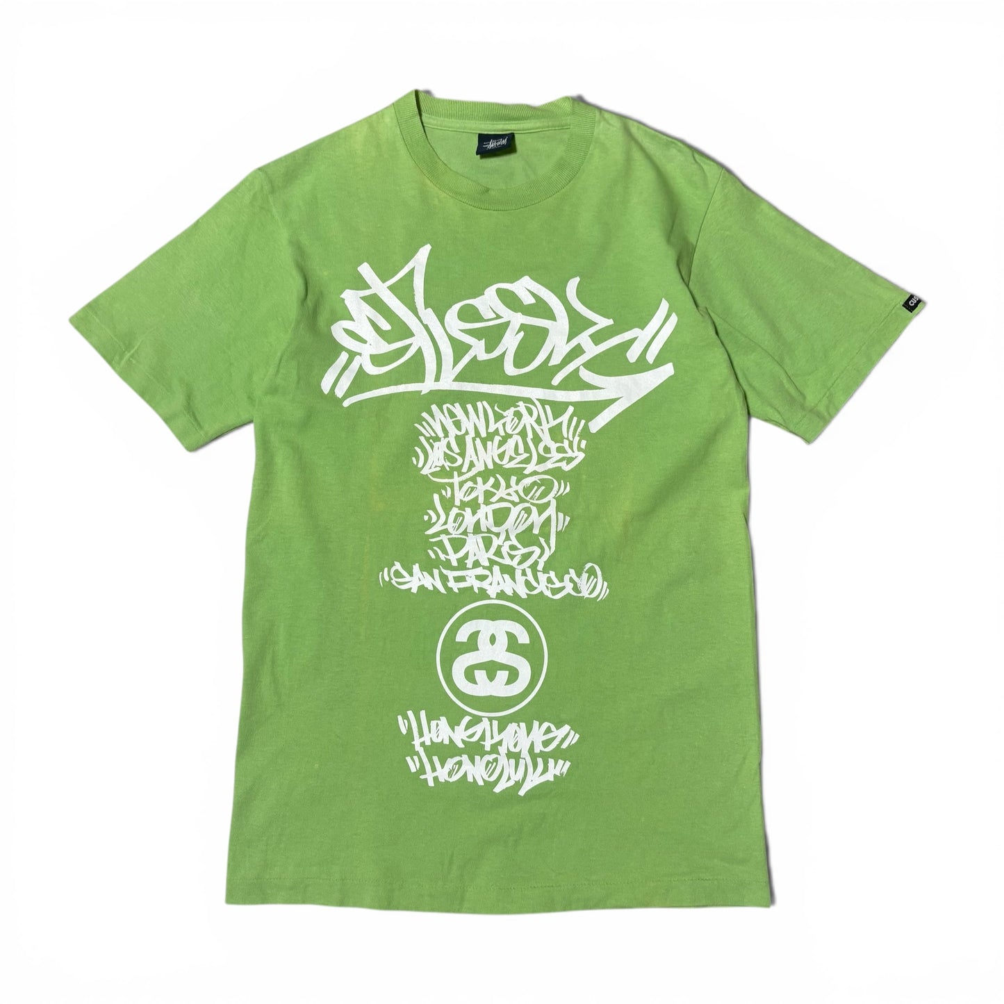 Stussy 00s SLICK World Tour Tee Faded Size S