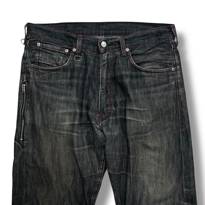 Fragment Design 00s Levi's Fenom Black Pink D-Ring Jeans