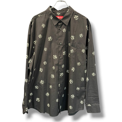 SUPREME 22AW PiL Long Sleeve Patterned Shirt Black Size L