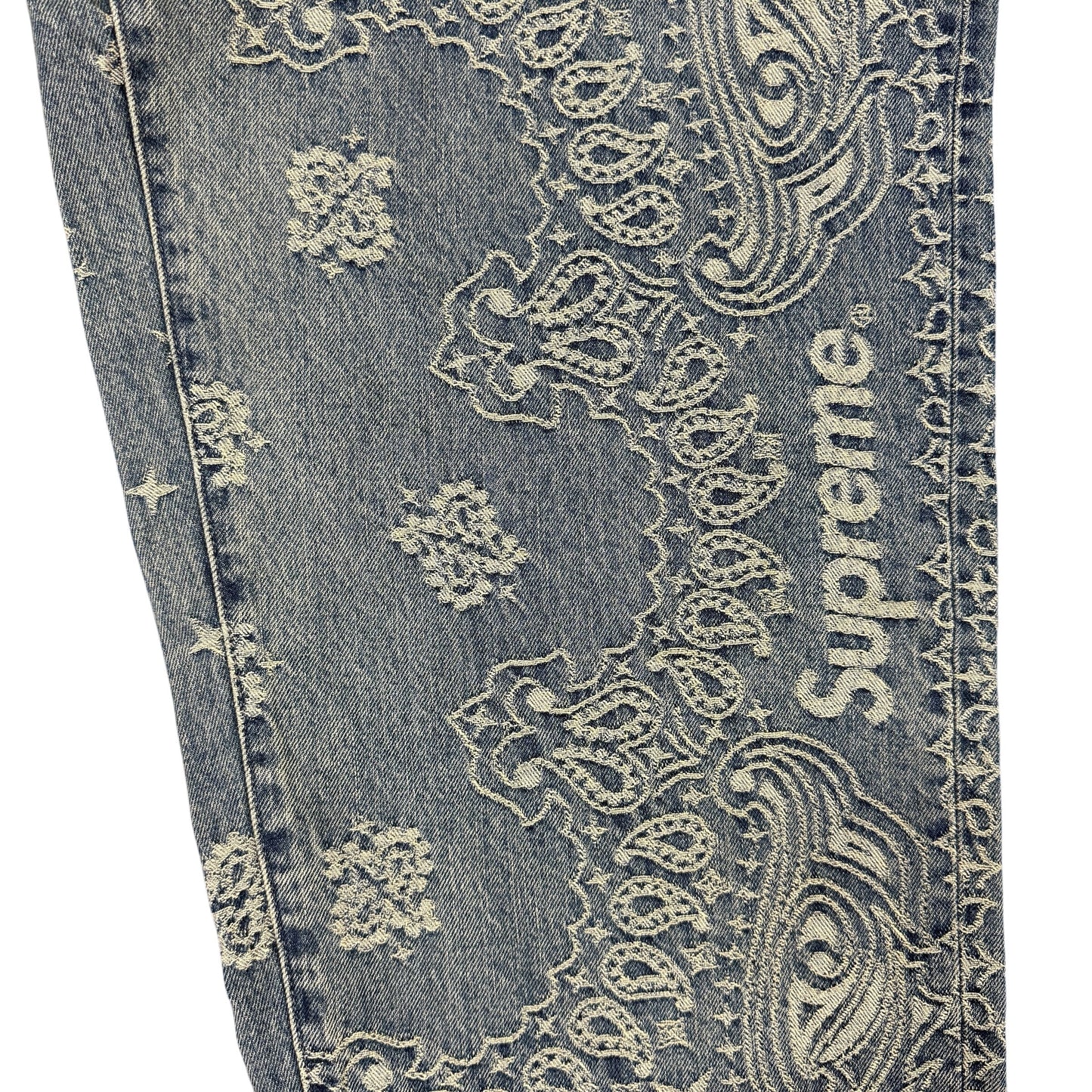 SUPREME 25SS Bandana Jacquard Baggy Jean Size 32