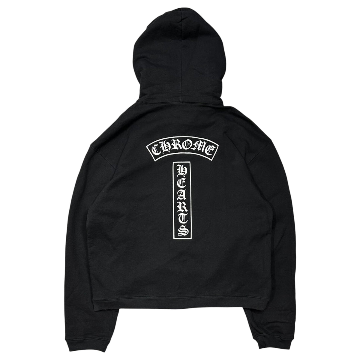 CHROME HEARTS 90s Dagger-Charm Zip Back-Print Multi Hoodie Size XS
