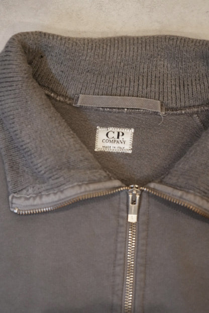 C.P. COMPANY half Half zip high neck long sleeve sweatshirt Gray Size XL