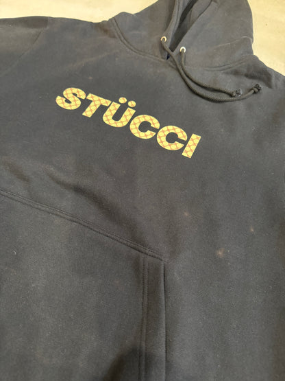Stussy Catch The Wave Black Hoodie Size XL