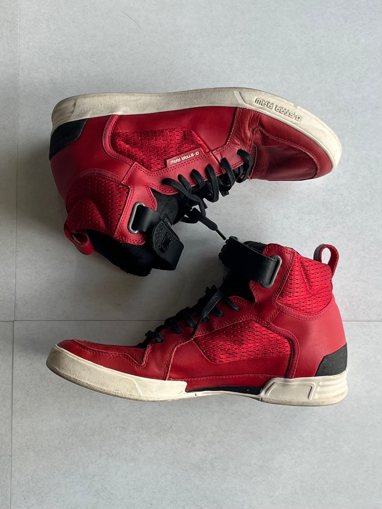 G-Star RAW Red High Cut Sneakers Size 27