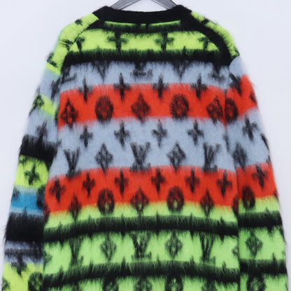 LOUIS VUITTON 22AW Monogram Mohair Cardigan Multi Size L