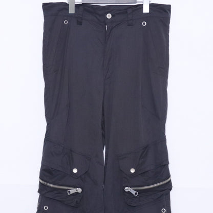 A.F ARTEFACT 25SS Nylon Baggy Cargo Pants Black Size 1