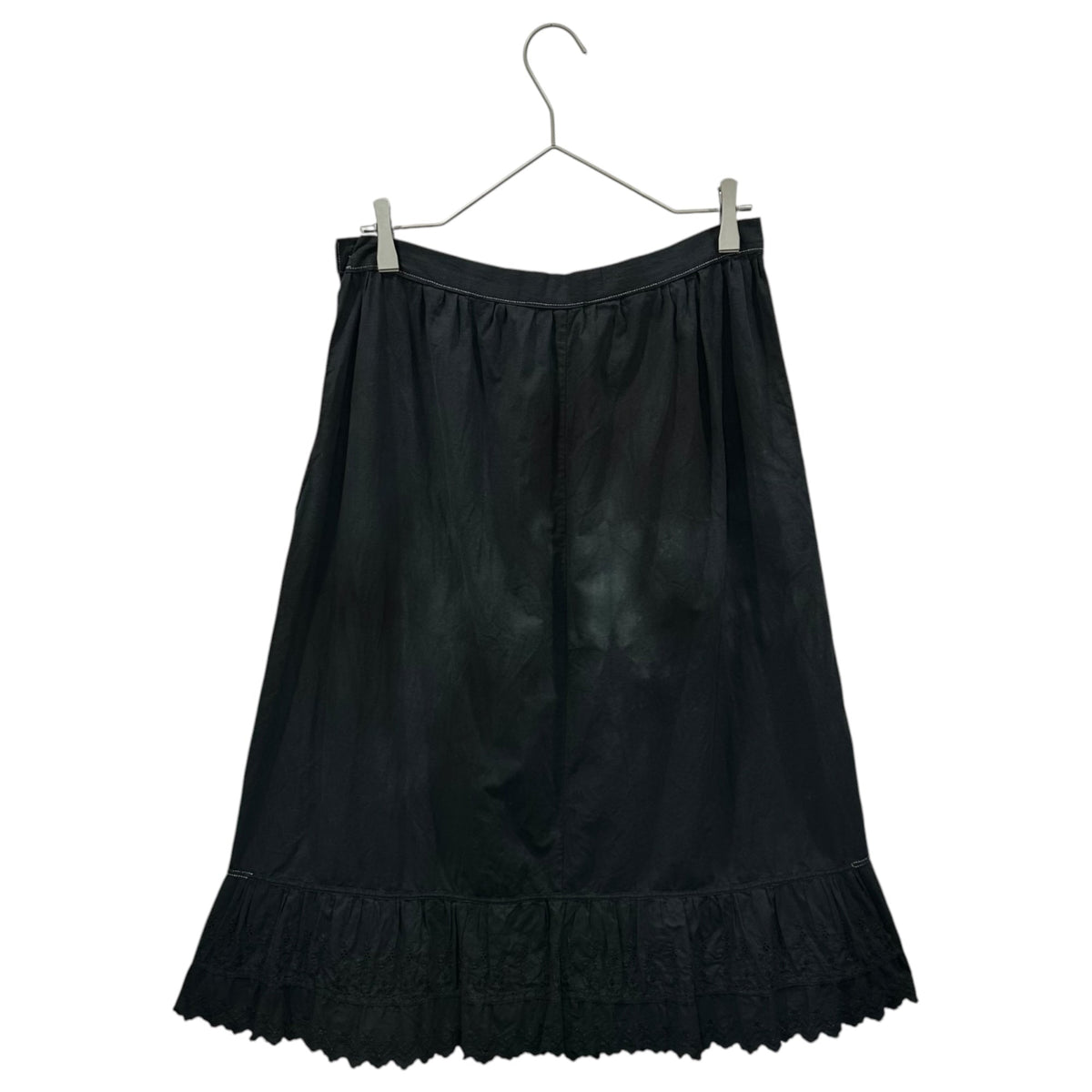 Euro antique 1920s Cotton Skirt Black