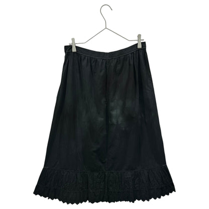 Euro antique 1920s Cotton Skirt Black