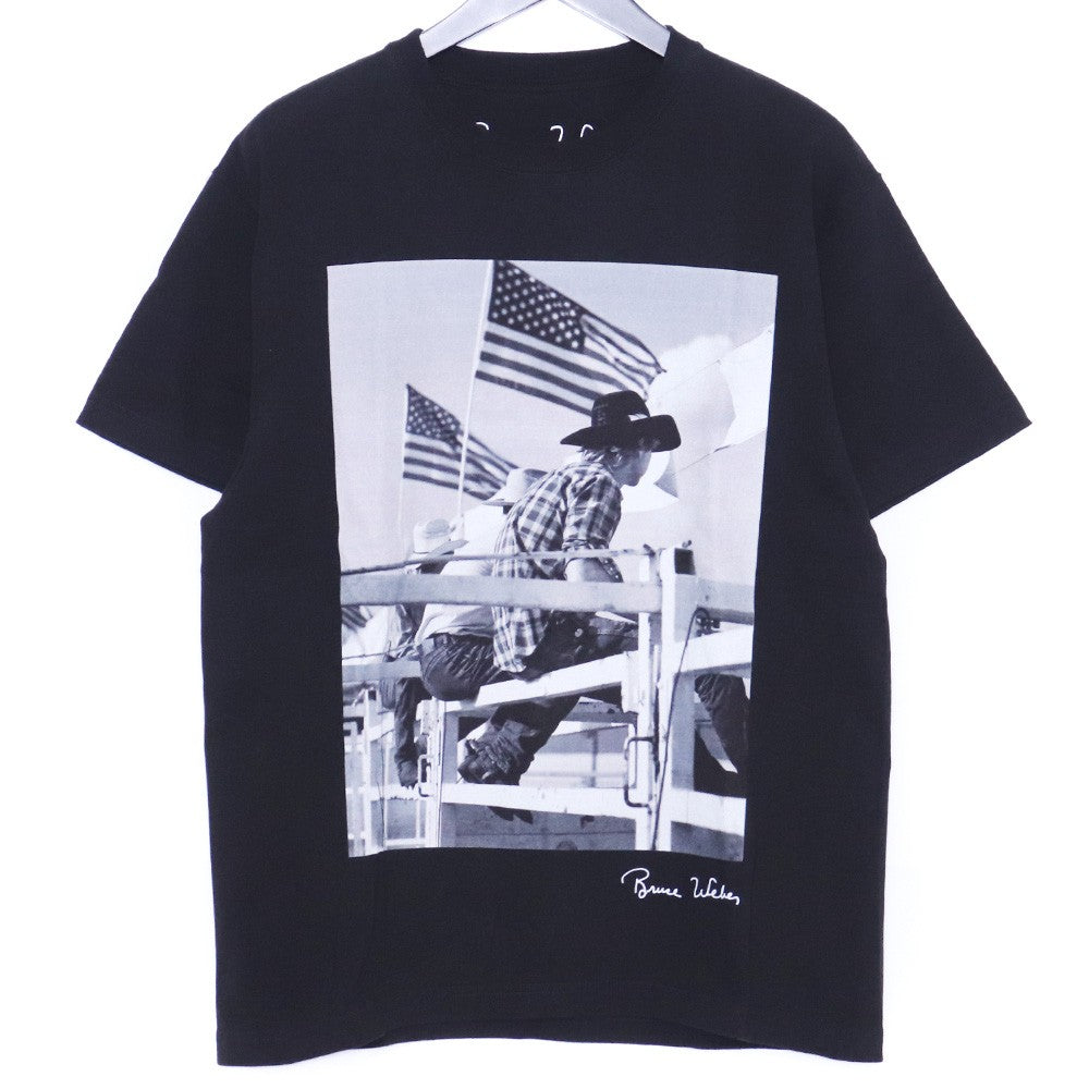 BIOTOP Bruce Weber Photo Print T-Shirt Black Size M