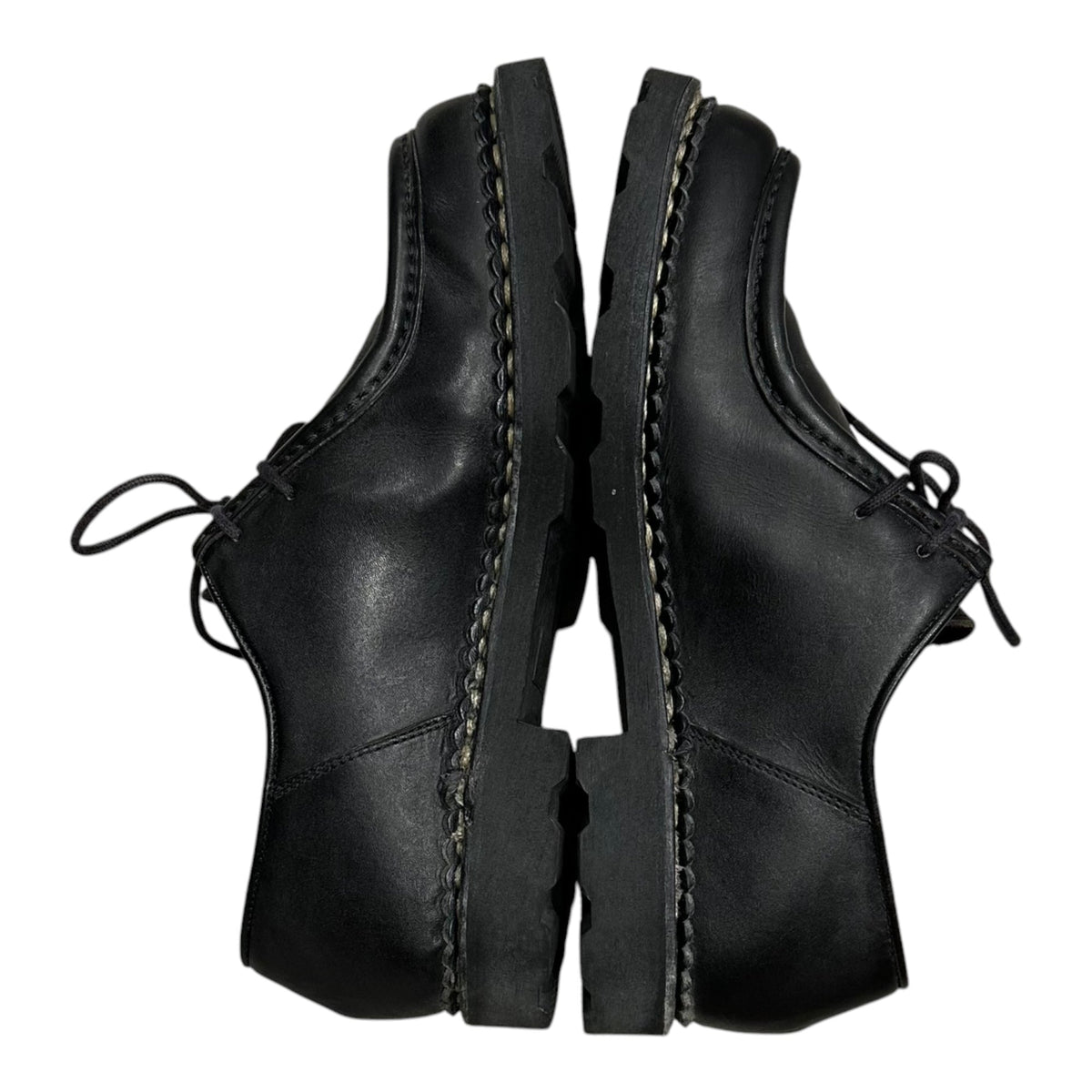 Paraboot Michael Mocassin Leather Boots Black Size 39