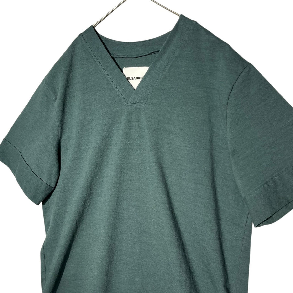JIL SANDER 23SS V-Neck T-Shirt Green Size M