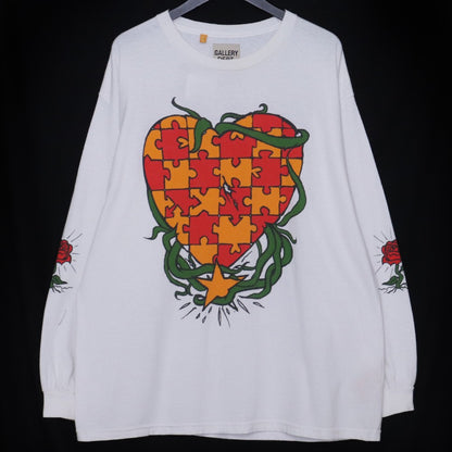 GALLERY DEPT. 21AW Puzzle Heart Long Sleeve Tee White Size L