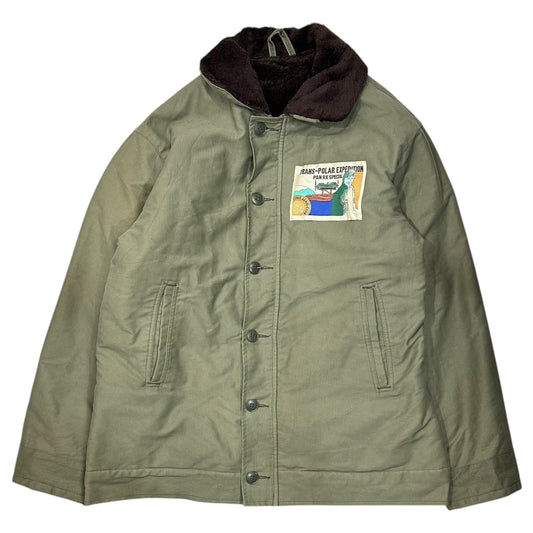 Marine nationale 60s-70s N-1 Deck Jacket Khaki Size G