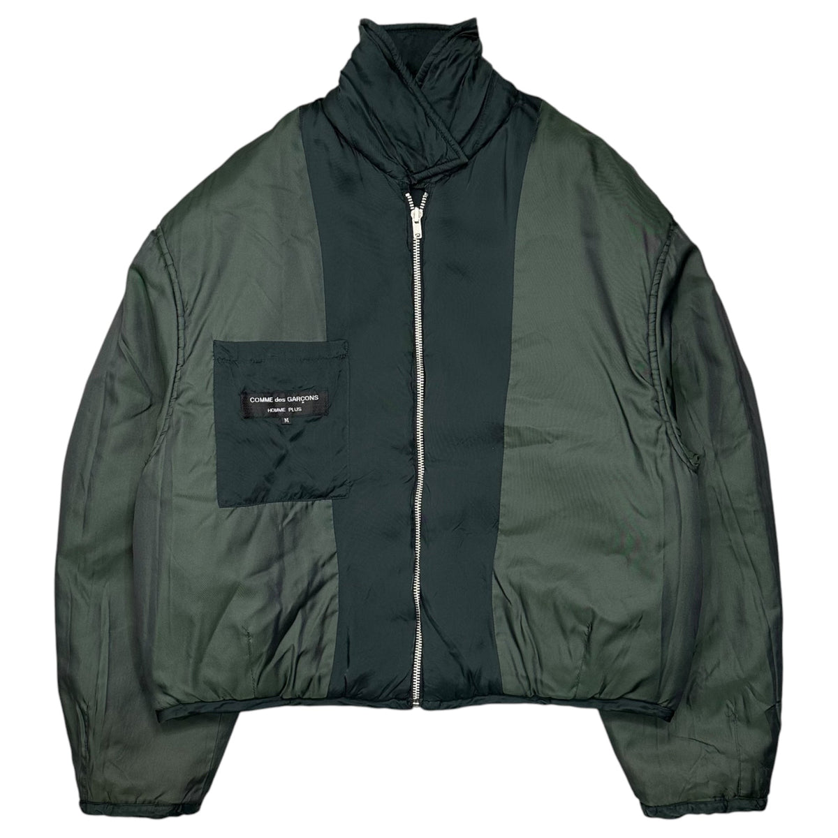 CDG Homme Plus 90AW Reversible Padded Dark Green Jacket Size M