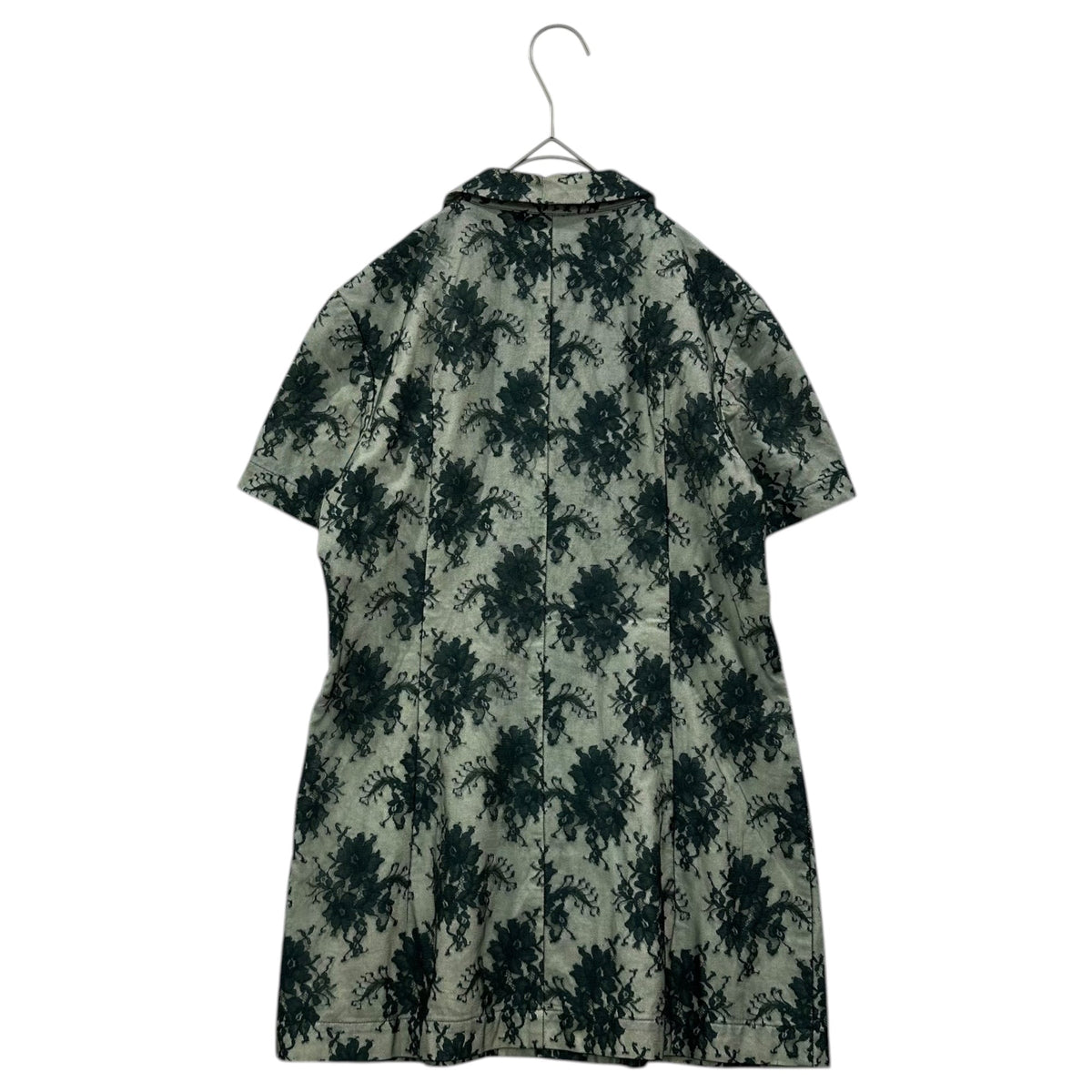 COMME des GARCONS 98SS Floral Lace S/S Shirt Green Size M