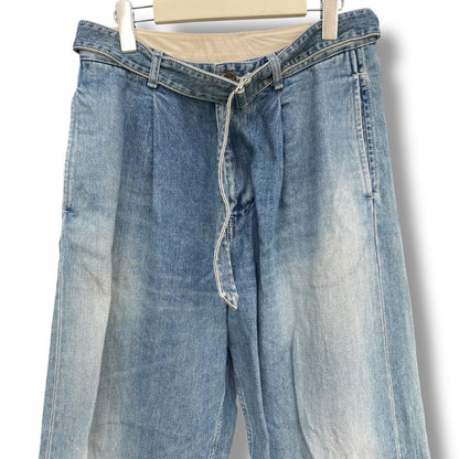 Graphpaper 24AW Salvage Denim Belted Jeans Size 1