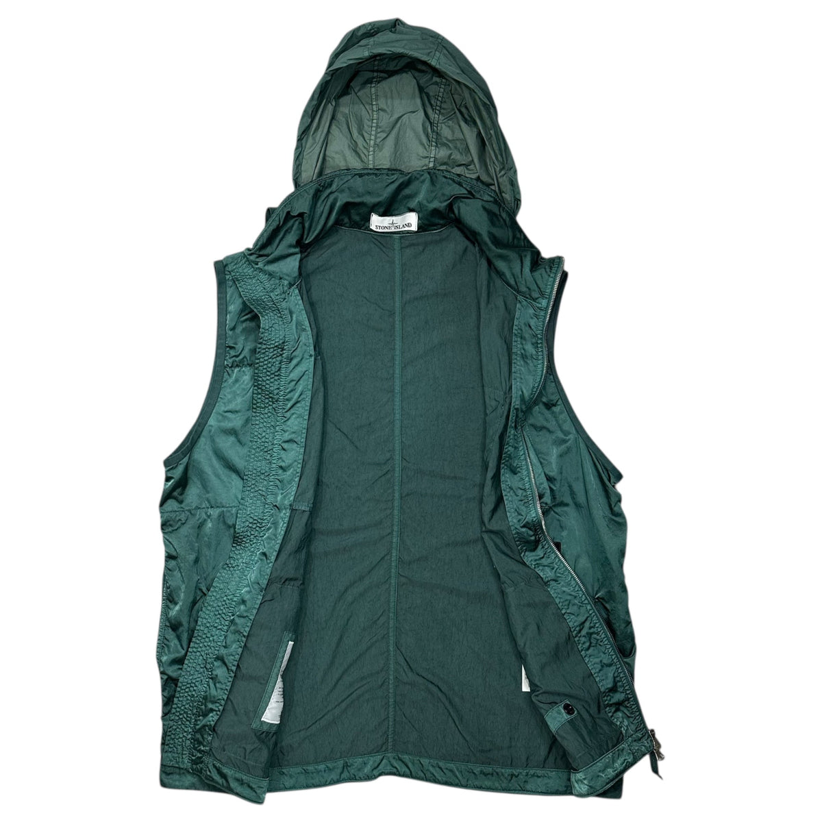 STONE ISLAND 21SS Nylon Raso-TC Vest Green Size L