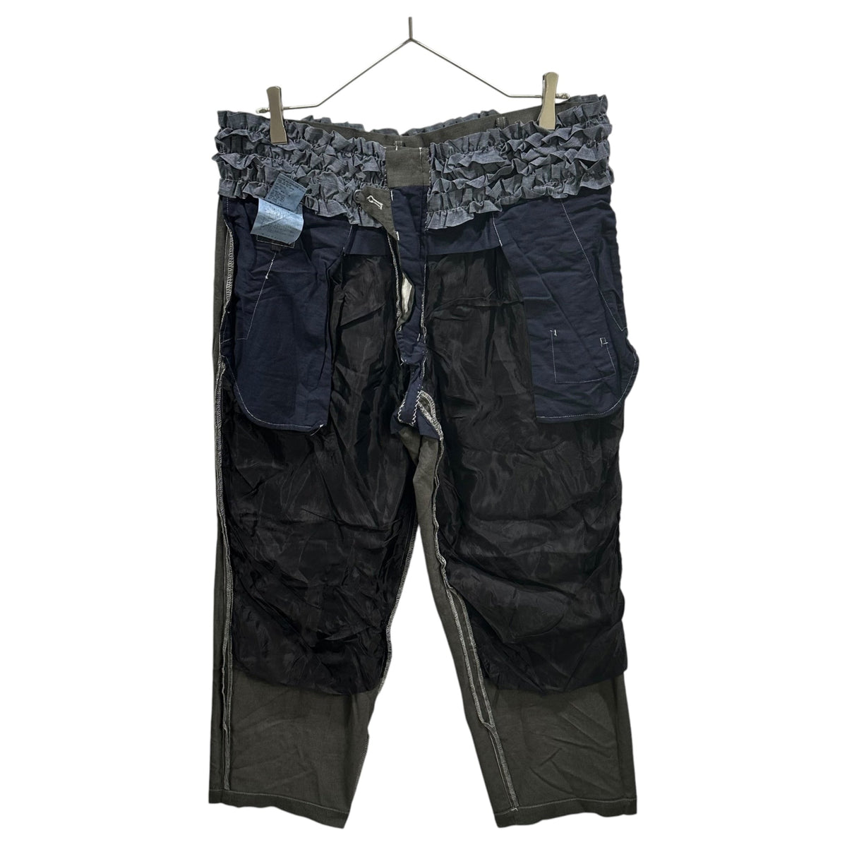 COMME des GARCONS HOMME PLUS 99SS Back-Ruffle Slacks Size L